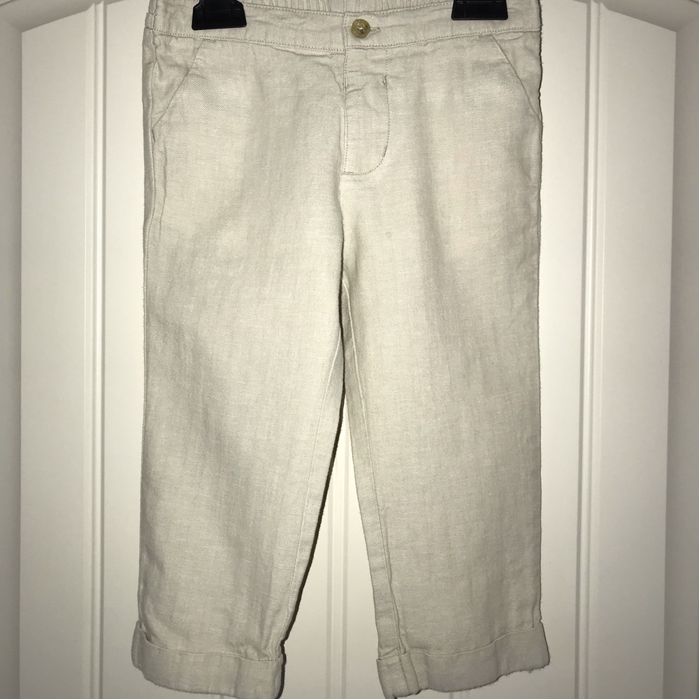 EUC! Janie and Jack Linen Blend Slacks 18-24 Mos